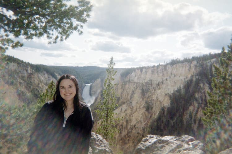 Reganne in Yellowstone