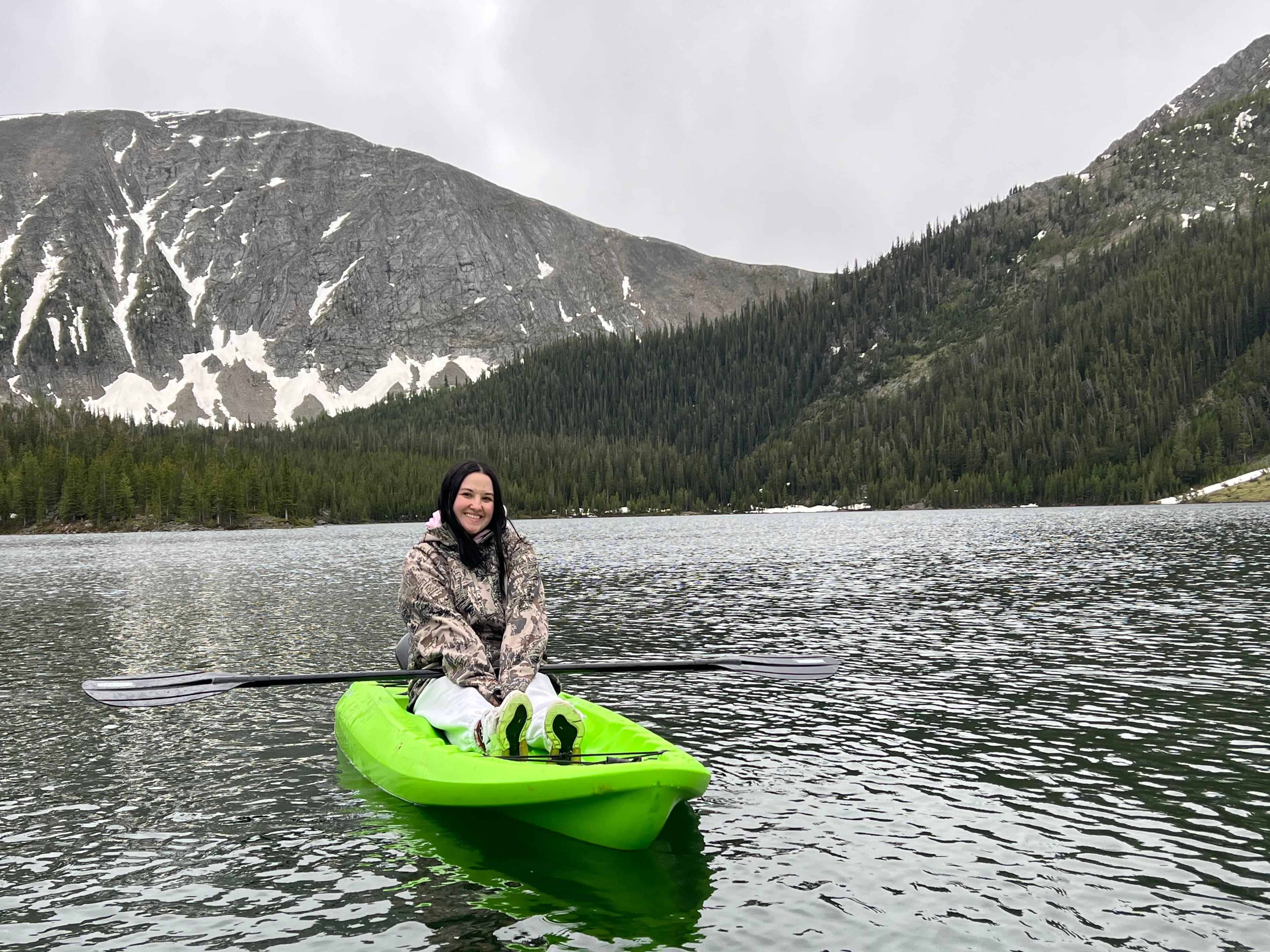 Reganne on the Kayak
