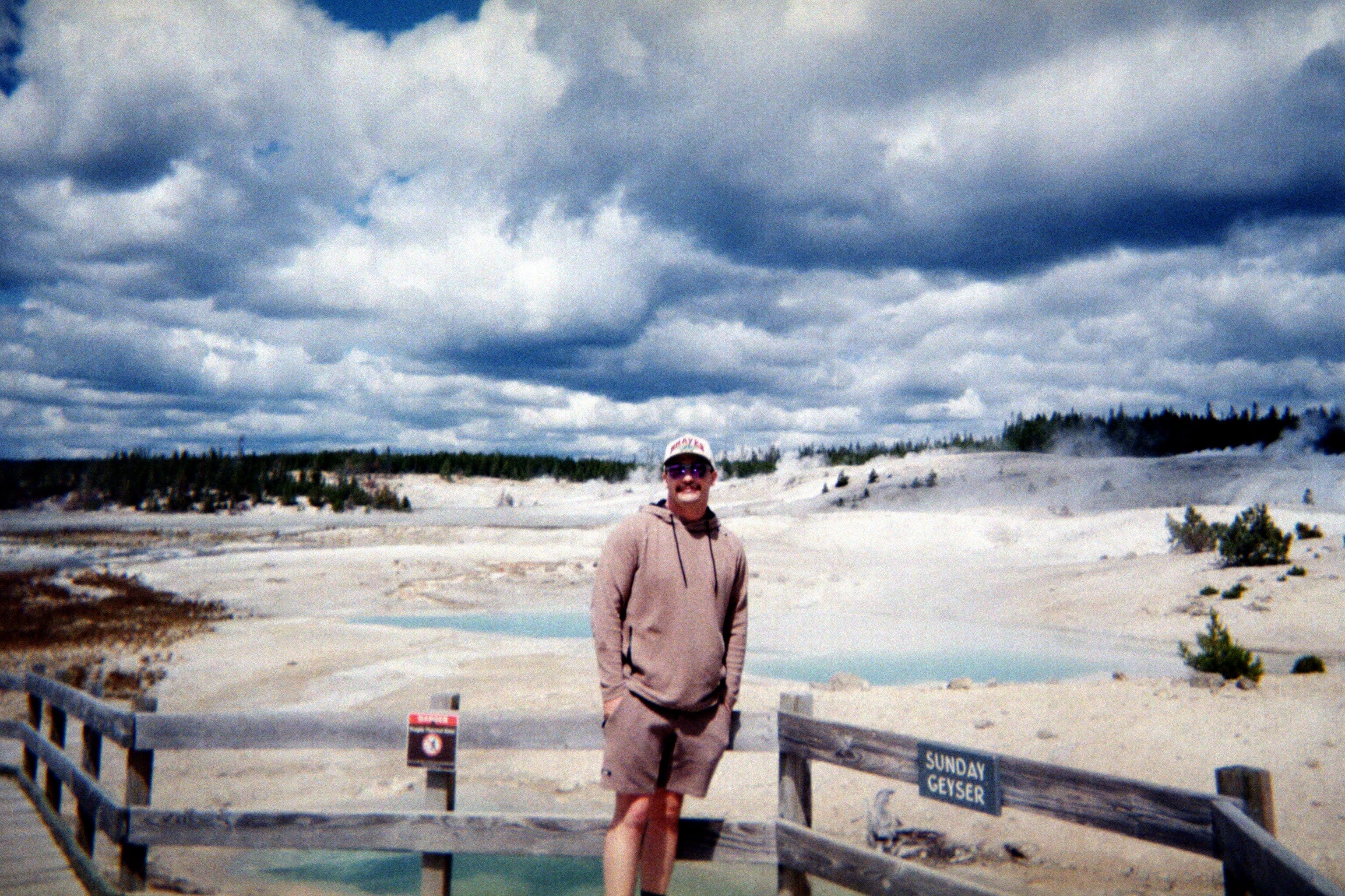 Quinn at Norris Geyser Basin