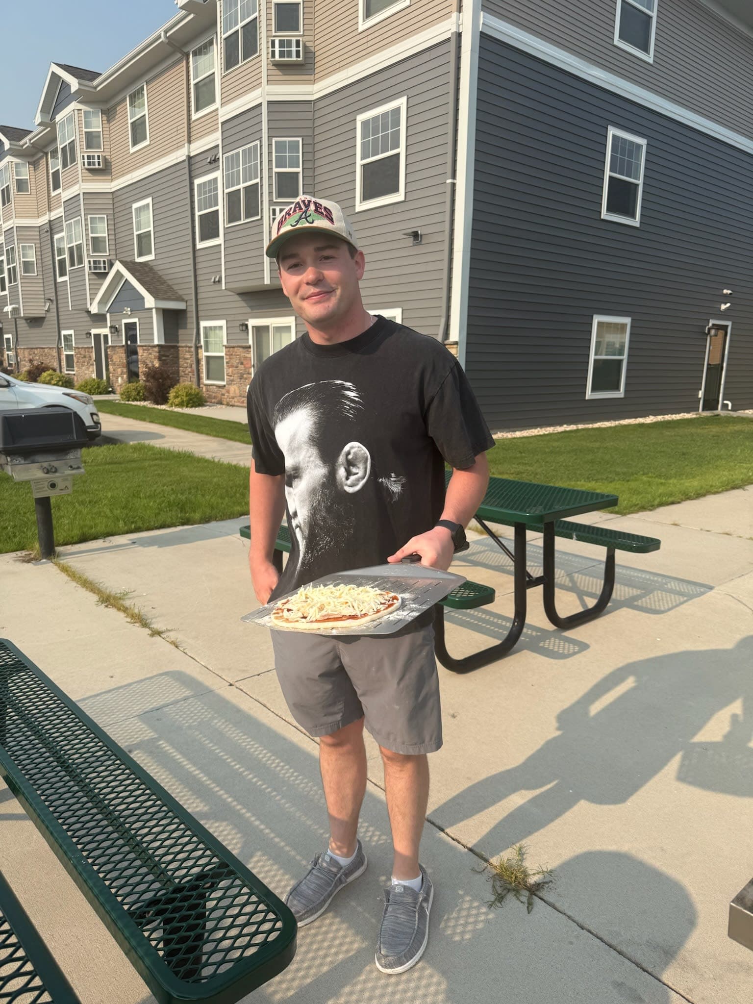 Quinn Cooking Pizzas