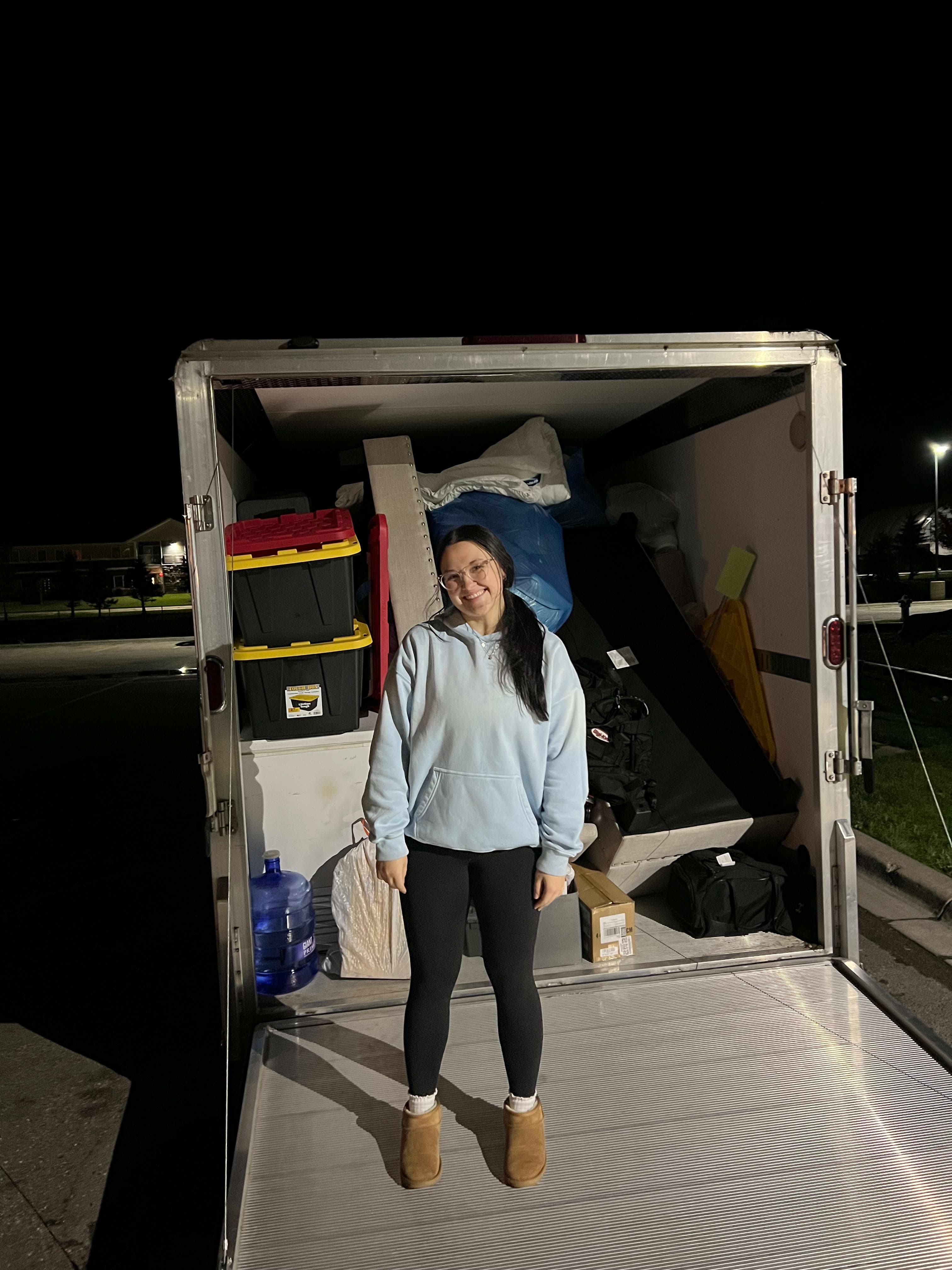 Reganne Helping Quinn Move