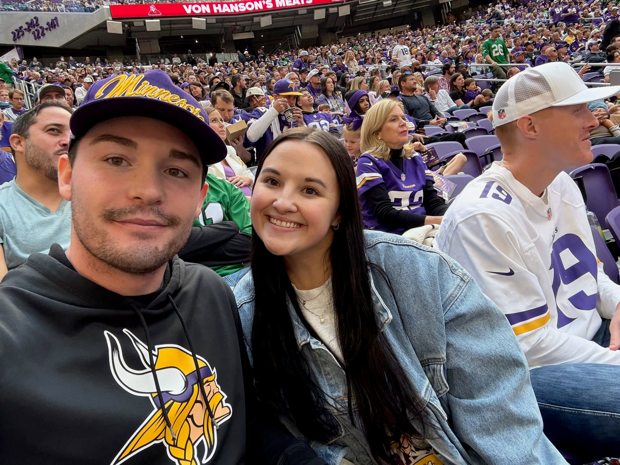 Selfie at Vikings Game