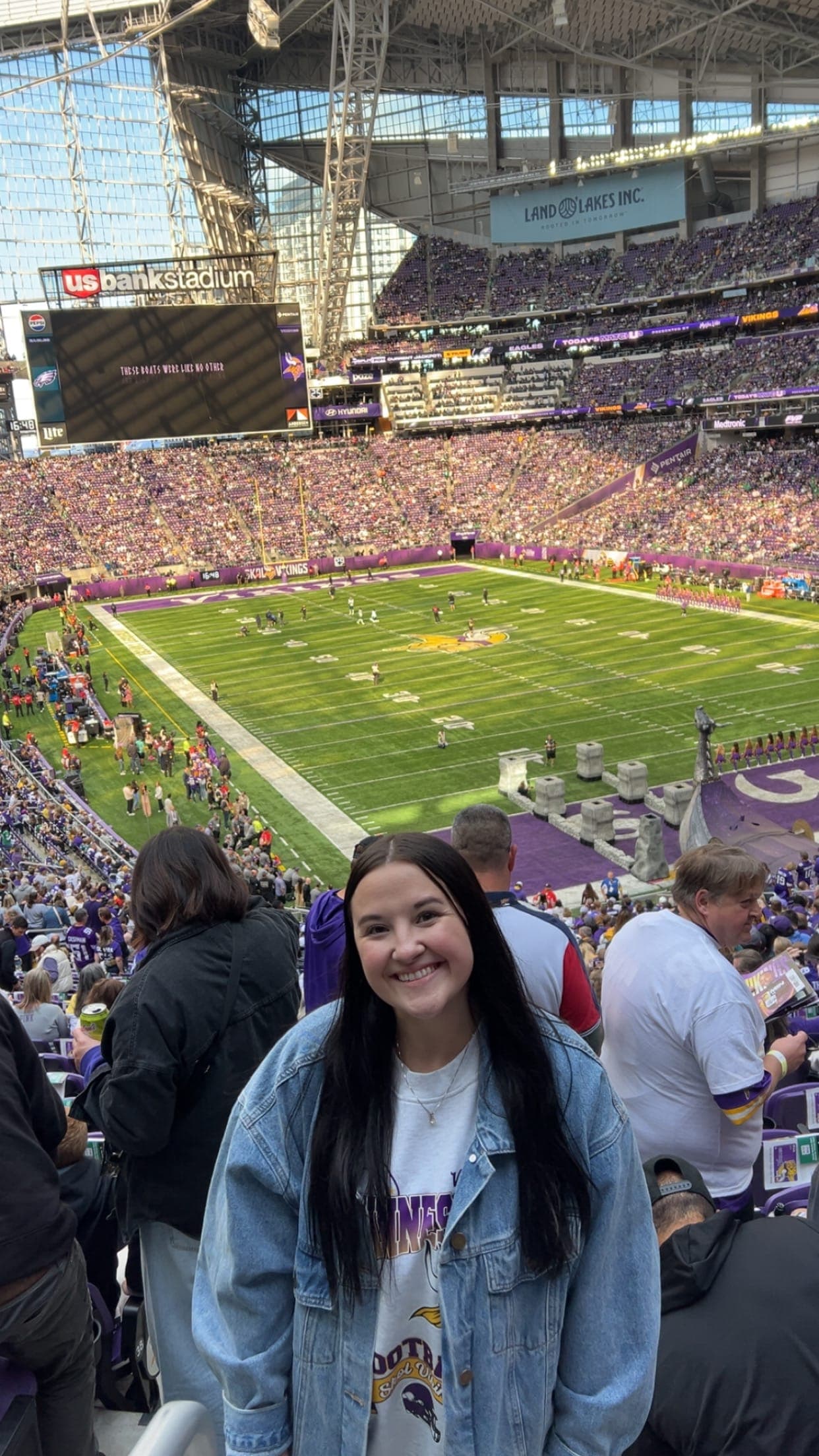Reganne at Vikings Game