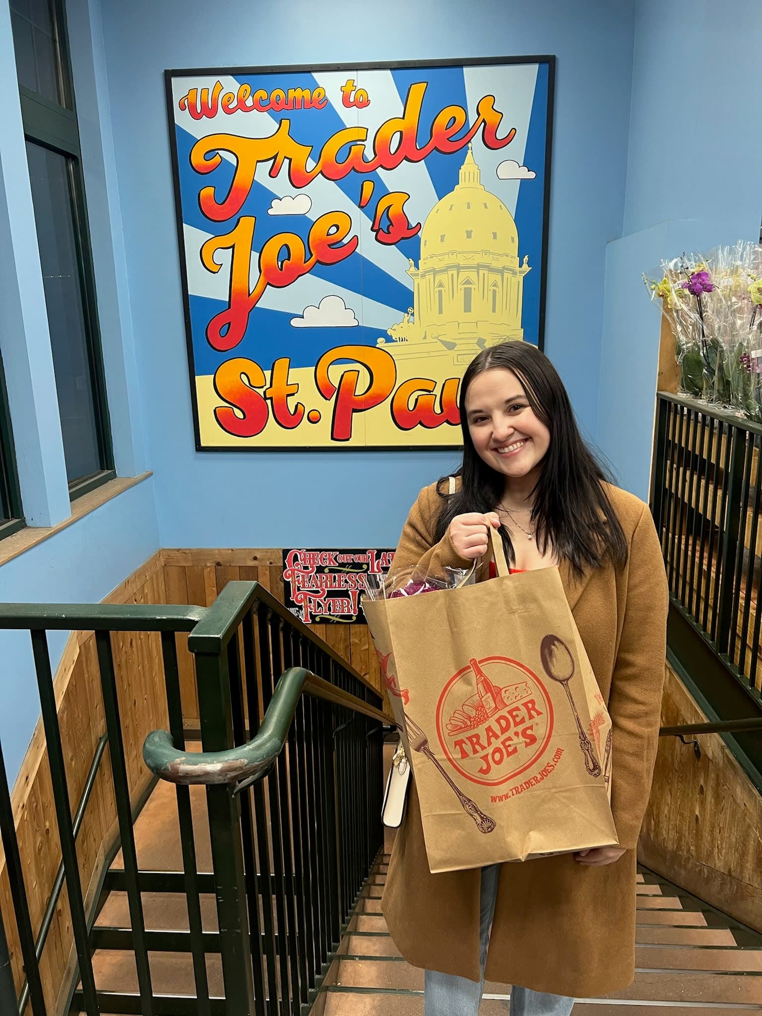 Reganne at Trader Joe's