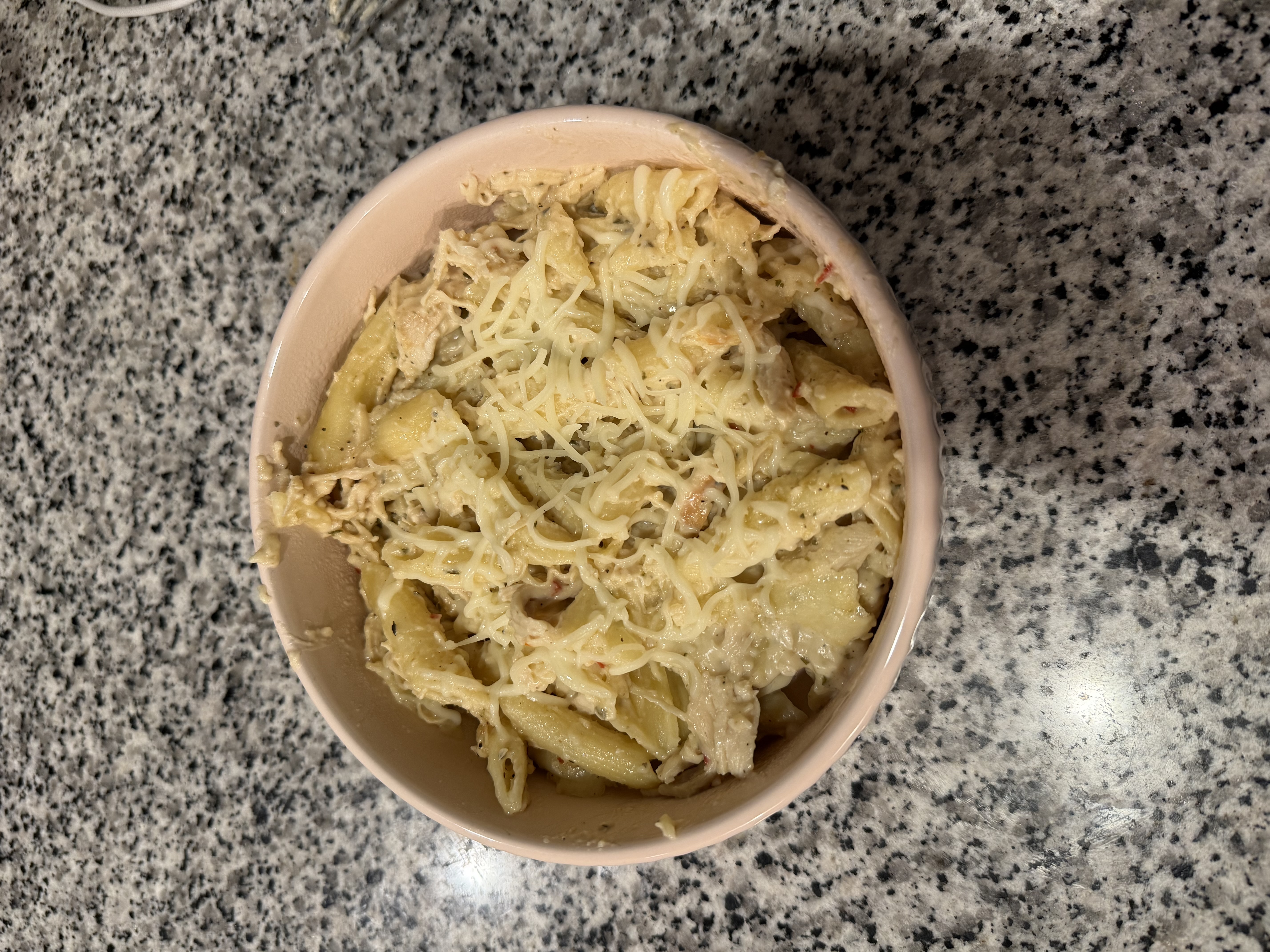 Garlic Parmesan Chicken Pasta Bake